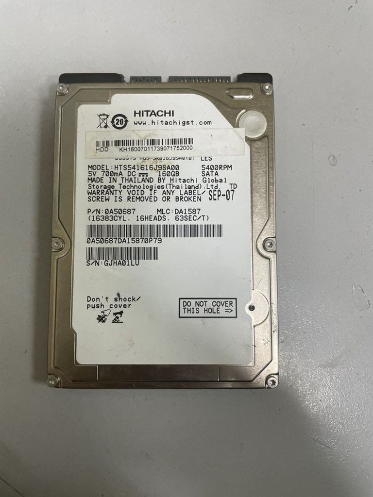 Купити Hitachi HTS545016B9A300 160gb Б/У