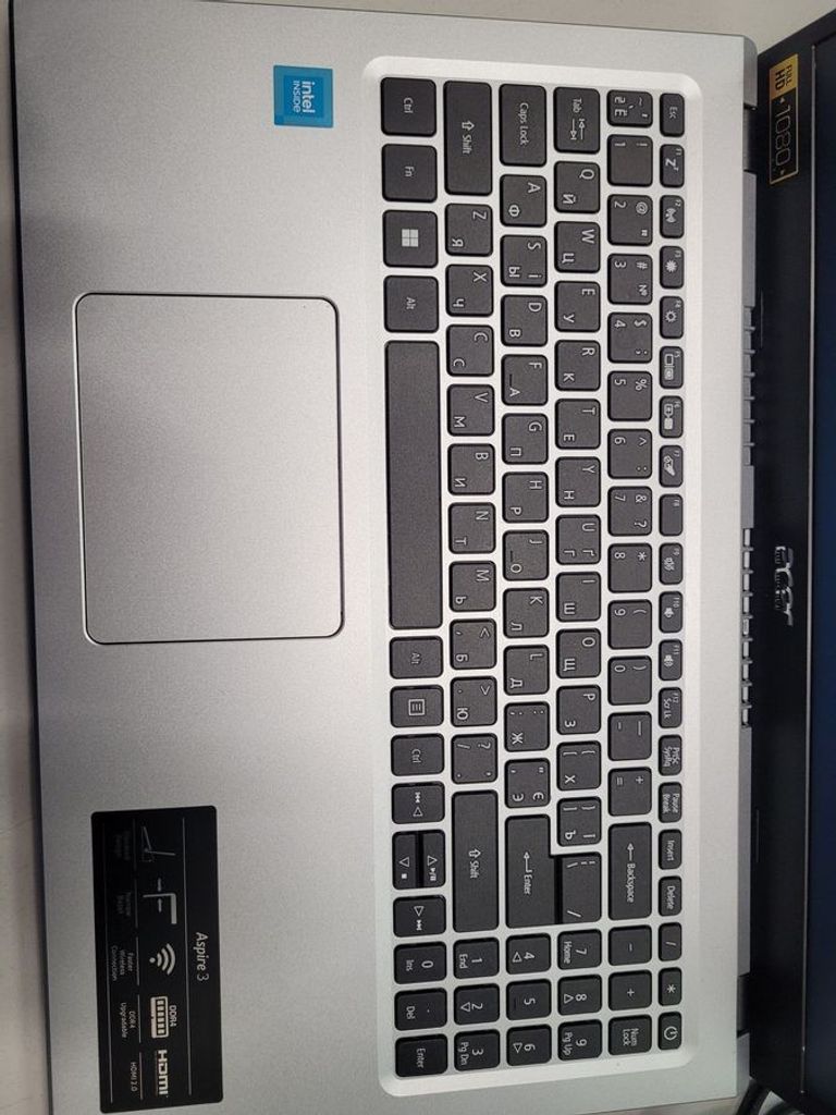 Acer 15/celeron n4500 ddr4/4gb ddr4/hdd *відсутній/ssd 128 gb/*інтегрована Код:01-200843900. Изображение 5