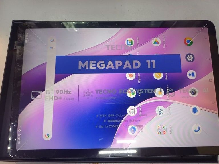 Купить Tecno MegaPad 11 8/128GB Starfall Gray (4894947052194) Б/У