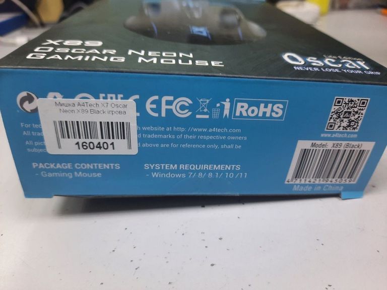 Дешево A4tech X7 Oscar Neon X89 Black з ломбарду