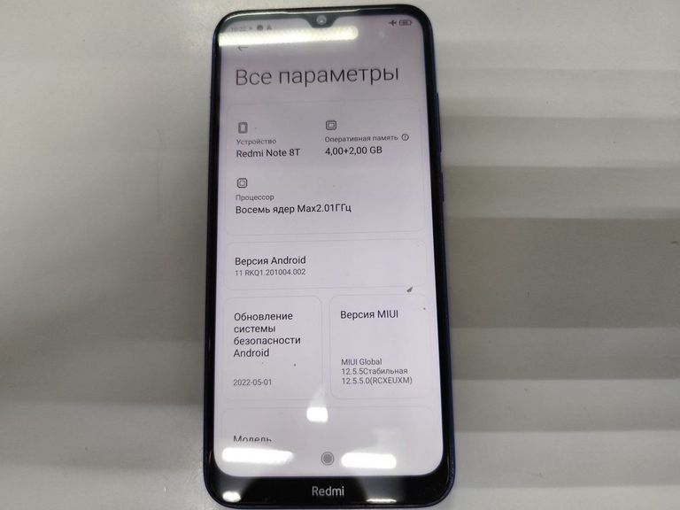 Купить Xiaomi redmi note 8t 4/128gb Б/У