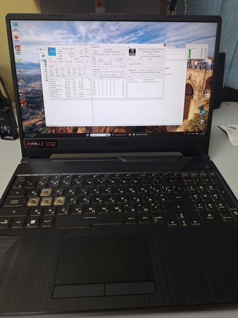 Оголошення Asus 15/core i5-11400h ddr4/16gb ddr4/hdd *відсутній/ssd 512 gb/geforce rtx3050 4gb Б/У