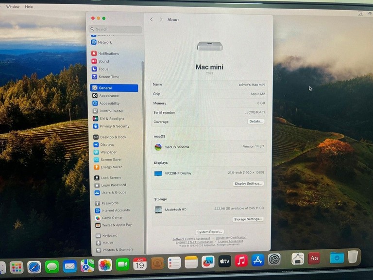 Apple mac mini a2686 mmfj3 m2/8core/ram8gb/ssd256gb Код:01-200989735. Зображення 5