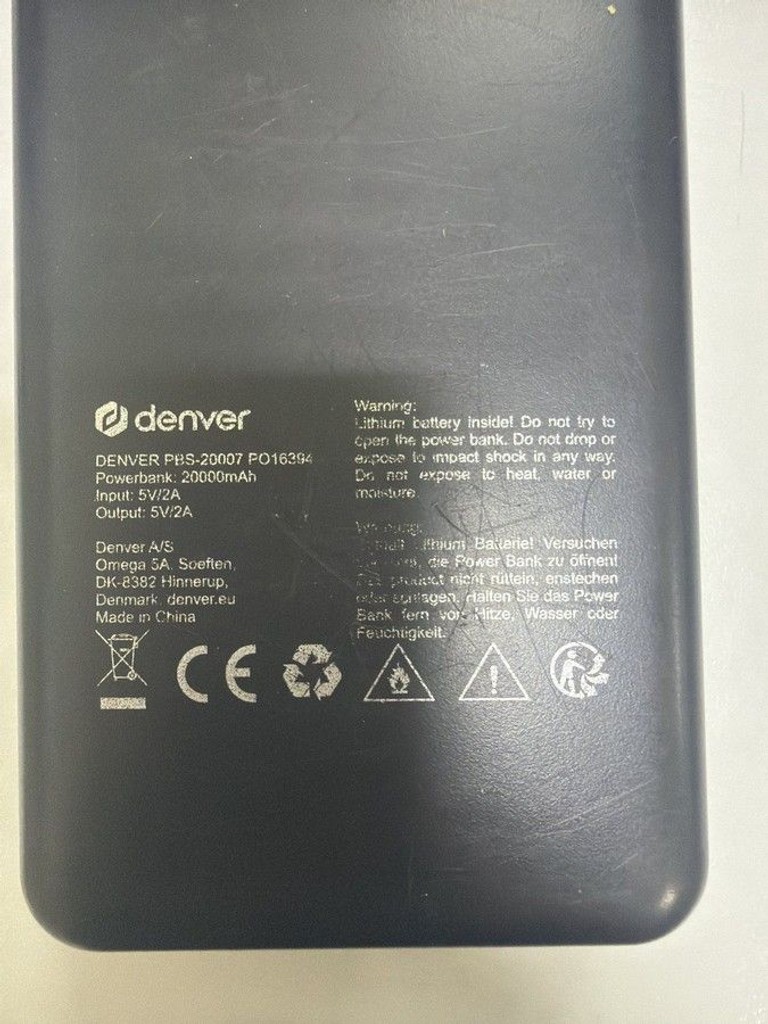 Дешево Denver PBS-20007 20000mAh Black з ломбарду