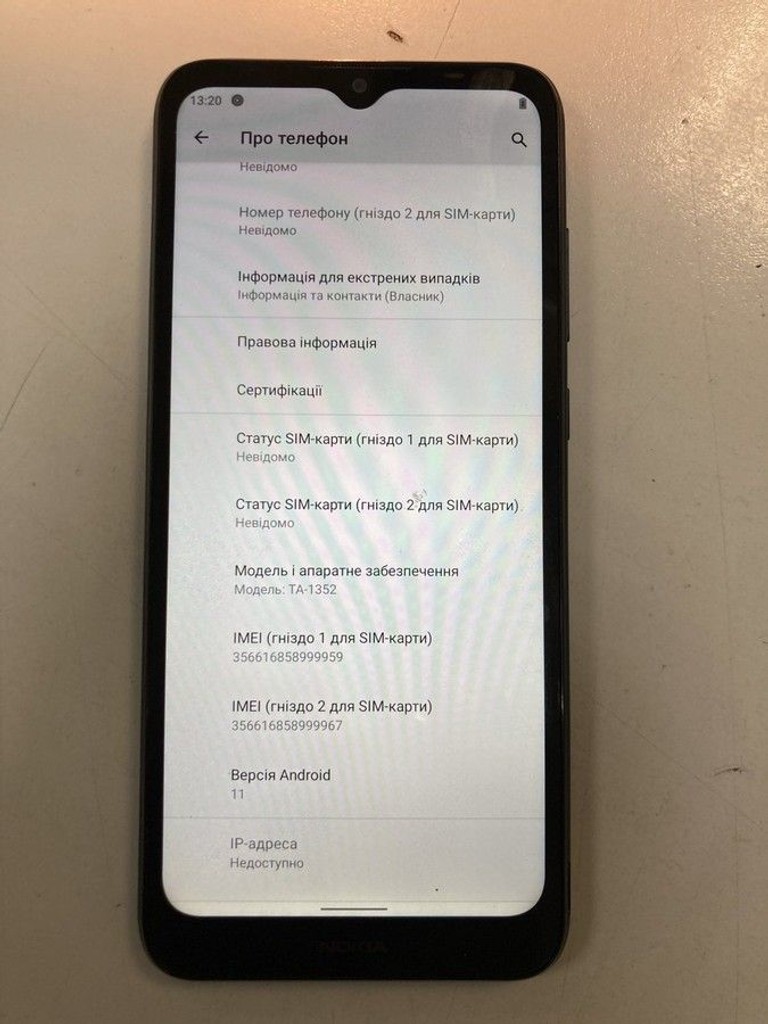 Оголошення Nokia c21 2/32gb Б/У