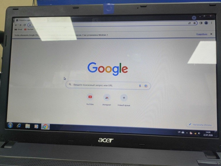 Acer 15/pentium p6200 ddr3/4gb ddr3/hdd 320 gb/ssd *відсутній/*інтегрована Код:01-201041846. Изображение 7