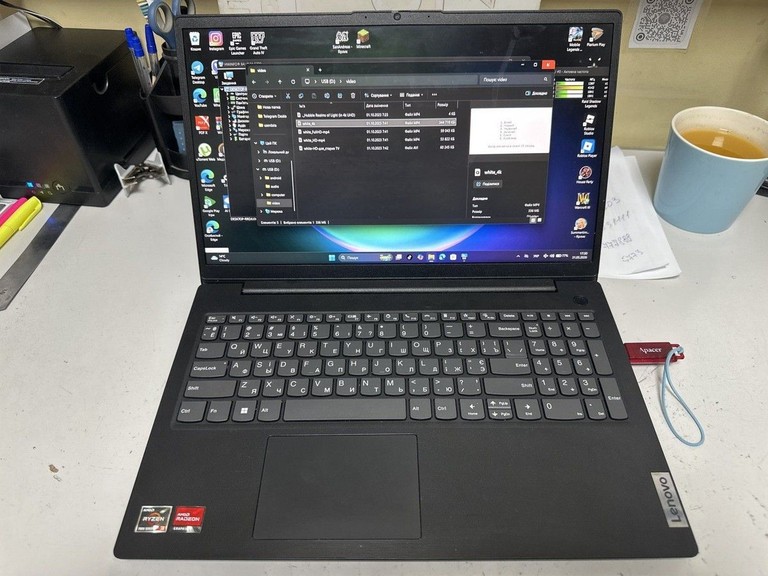 Оголошення Lenovo 15/ryzen 3 7320u ddr5/16gb ddr5/hdd *відсутній/ssd 512 gb/*інтегрована Б/У