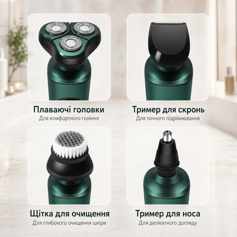 4в1 Shaver 9D Код:null. Зображення 4