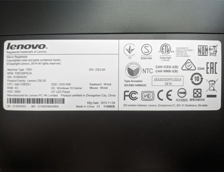 LENOVO C50-30 23" Код:null. Изображение 7