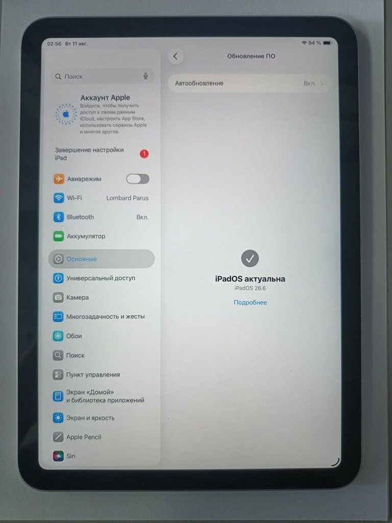 Оголошення Apple ipad 10.9 2022 wi-fi 64gb Б/У