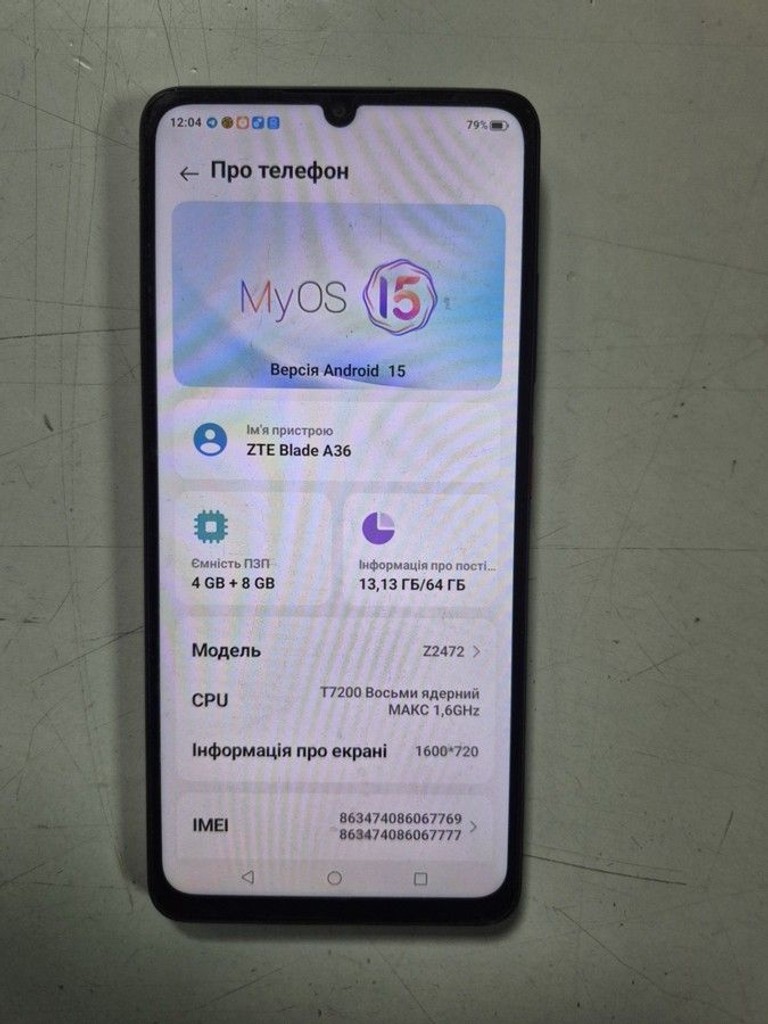 Купити Zte Blade A36 4/64GB Green Б/У