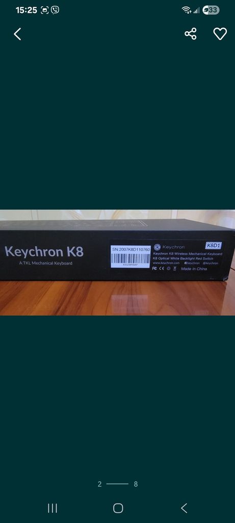 Объявление Keychron K8 Aluminum Frame 87 keys, Gateron Red, Hot-Swap, RGB, Black (K8D1_KEYCHRON) Б/У