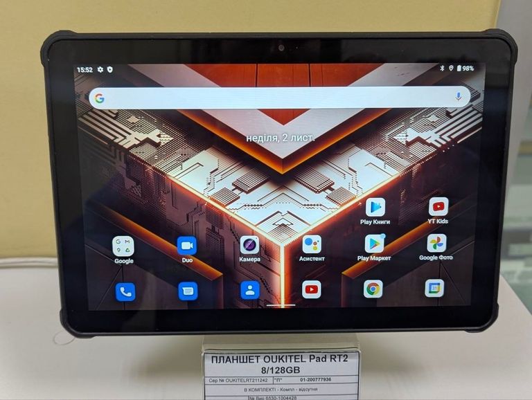 Купить Oukitel Pad RT2 8/128GB Black Б/У
