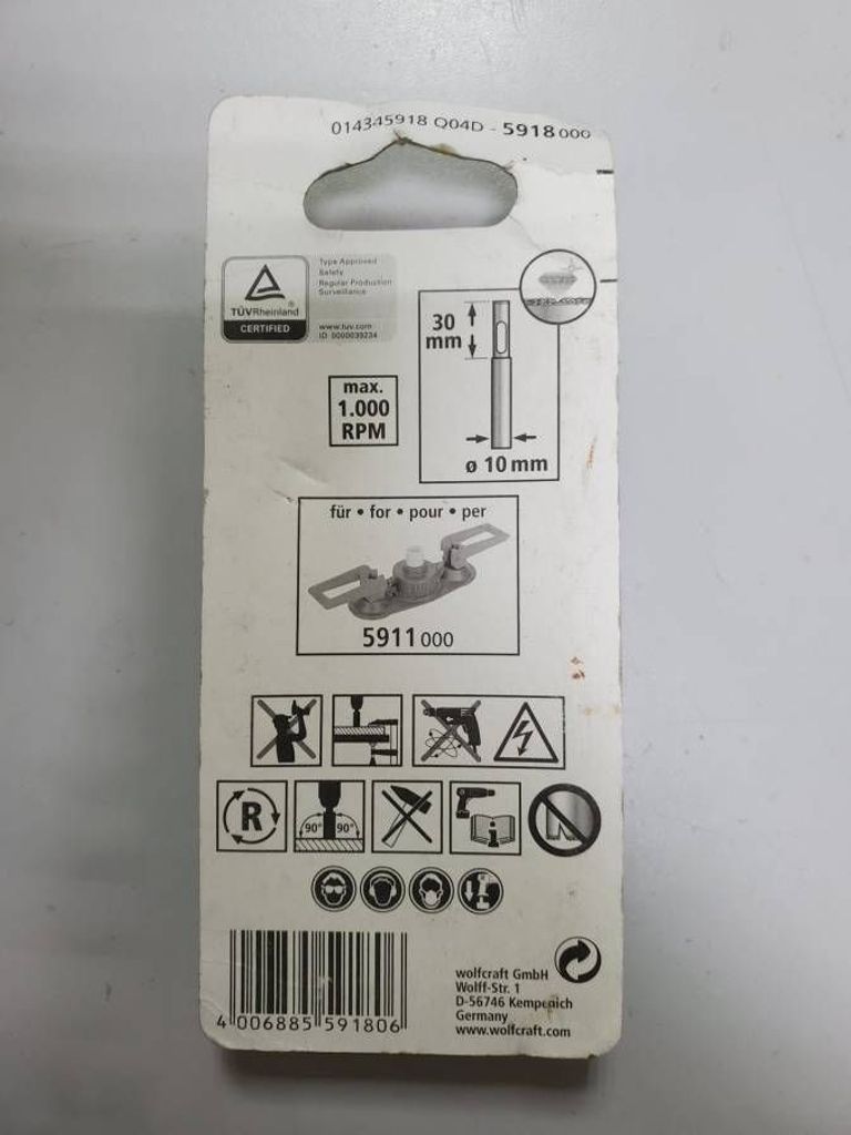 Объявление Wolfcraft 10 мм 5918000 Б/У