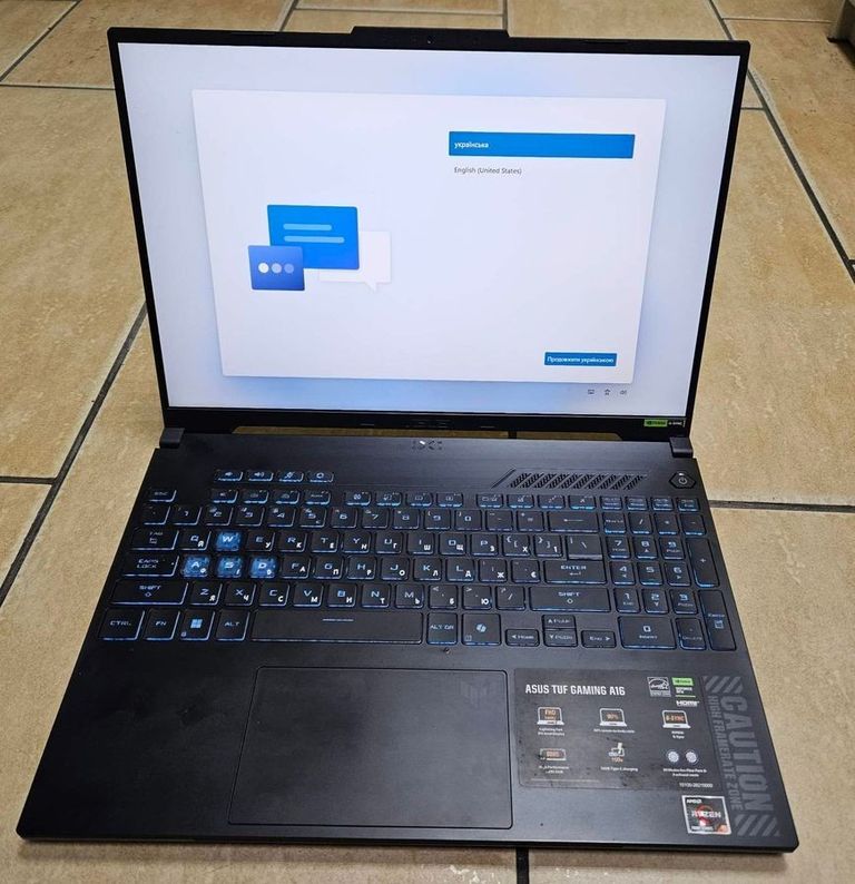 Купить Asus 16/ryzen 5 7535hs ddr5/16gb ddr5/hdd *відсутній/ssd 1000 gb/geforce rtx4050 6gb Б/У