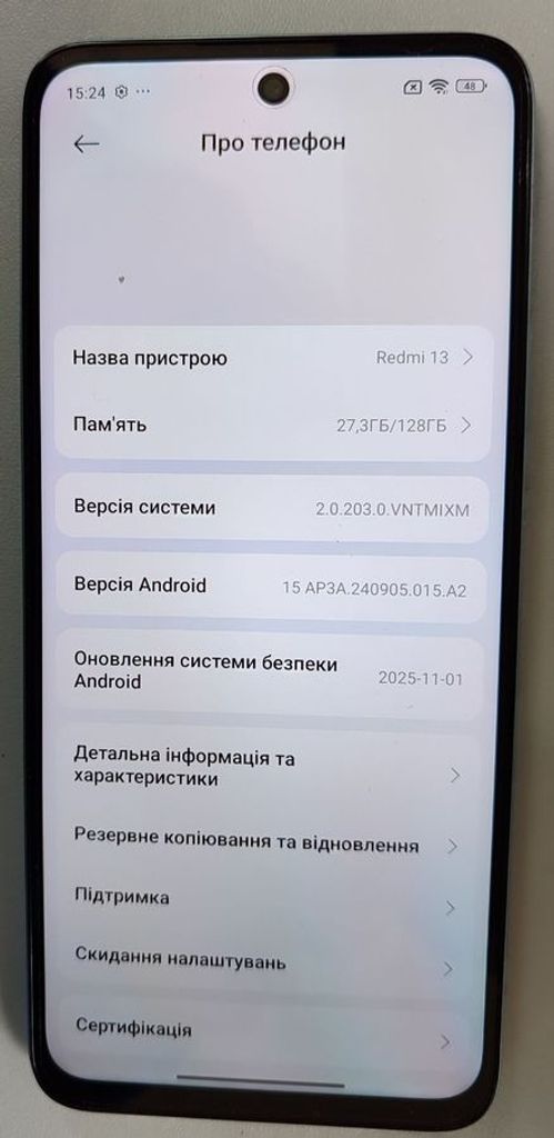 Дешево Xiaomi redmi 13 8/128gb з ломбарду