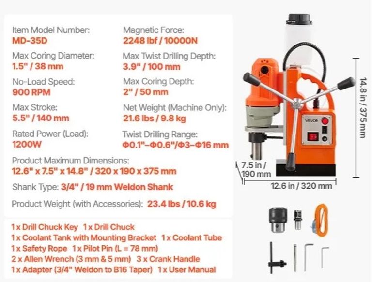 VEVOR Power Mag 10000N Код:null. Зображення 12
