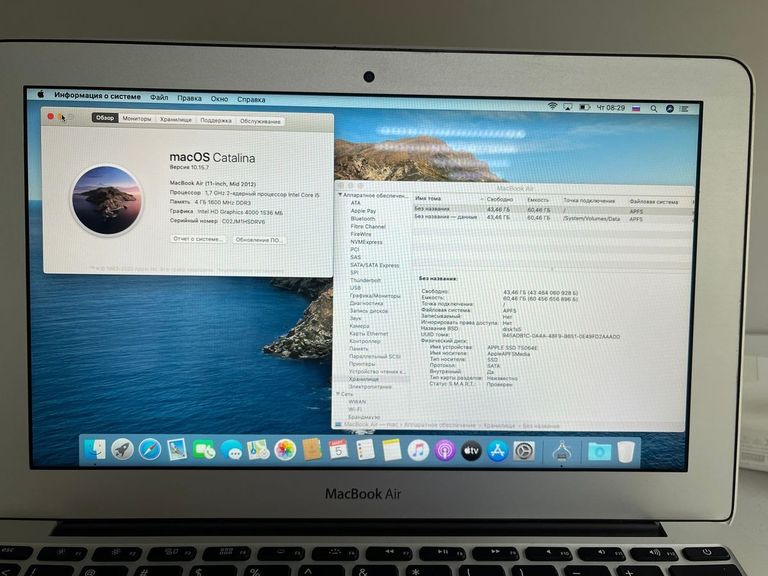 Apple macbook air a1465 11.6" core-i5 1,7ghz/ram 4gb/ssd 64gb/intel hd graphics 4000 Код:01-200888269. Изображение 7