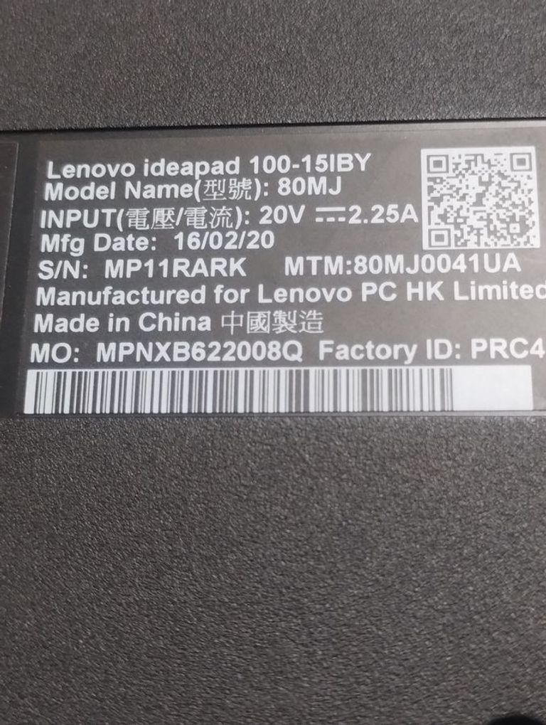 Объявление Lenovo 15/pentium n3540 ddr3/4gb ddr3/hdd 500 gb/*інтегрована Б/У