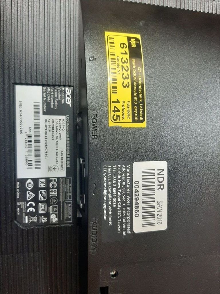 Оголошення Acer b226hql Б/У