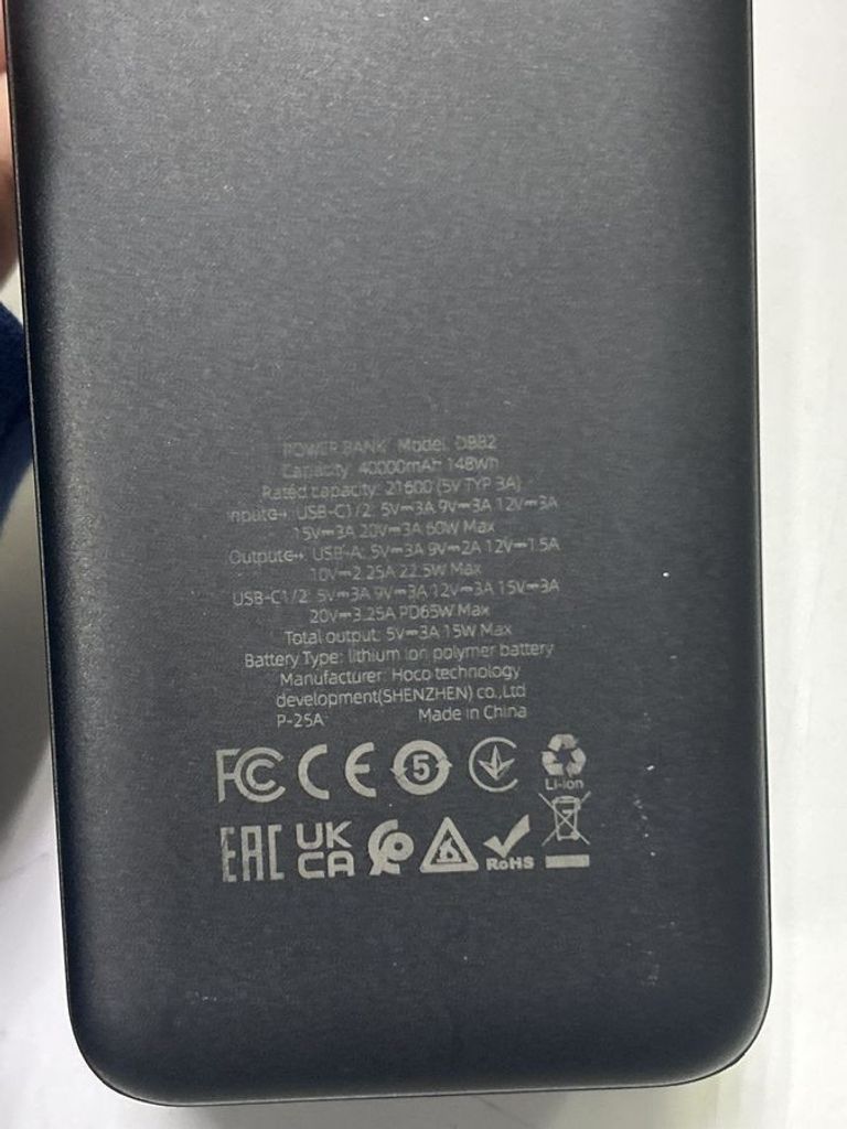 Дешево Hoco j86 40000mah 22.5w з ломбарду