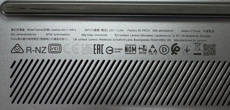 Lenovo 16/core i5-13420h ddr5/16gb ddr5/hdd *відсутній/ssd 512 gb/*інтегрована Код:01-200932301. Зображення 12