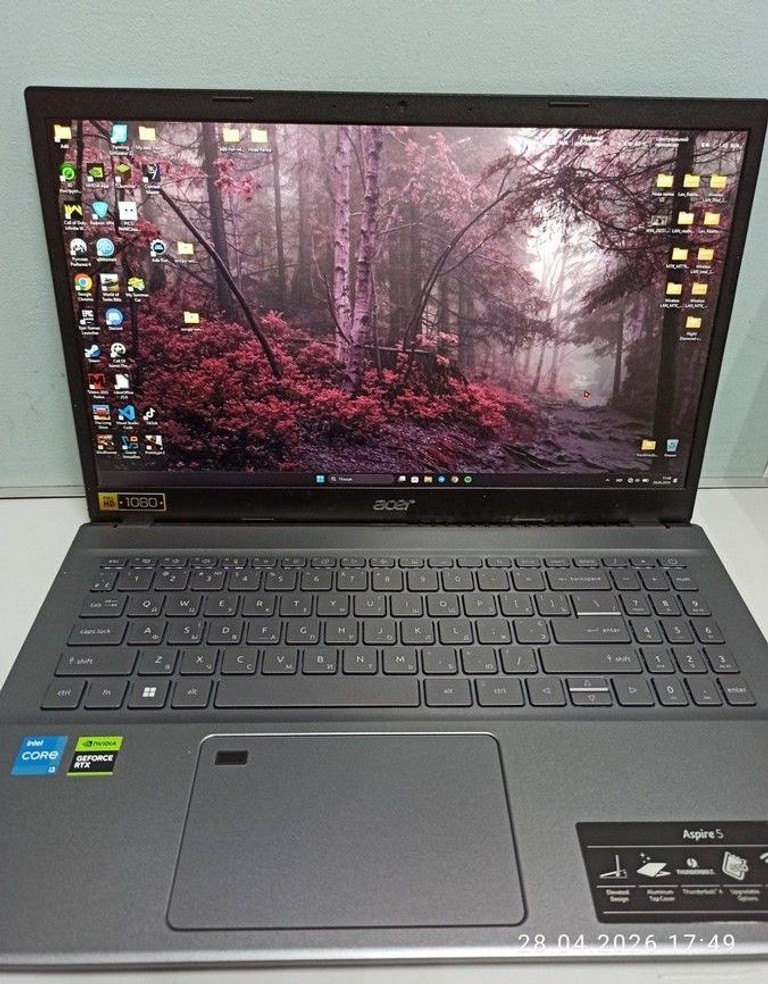 Дешево Acer 15/core i3-1215u ddr5/8gb ddr4/hdd *відсутній/ssd 512 gb/geforce rtx2050 4gb з ломбарду
