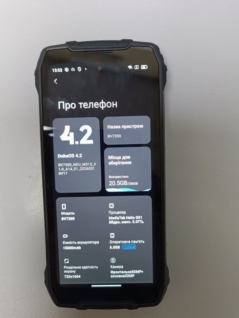 Дешиво Blackview BV7300 6/256GB Black с ломбарда