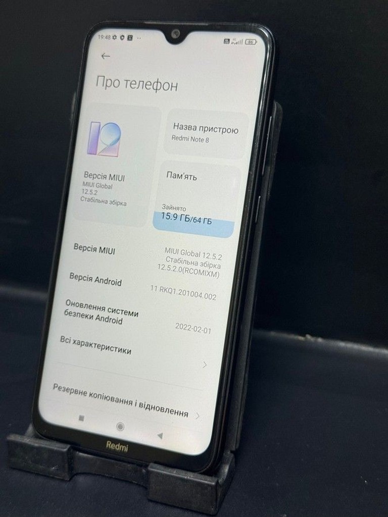 Оголошення Xiaomi Redmi Note 8 4/64GB Black Б/У