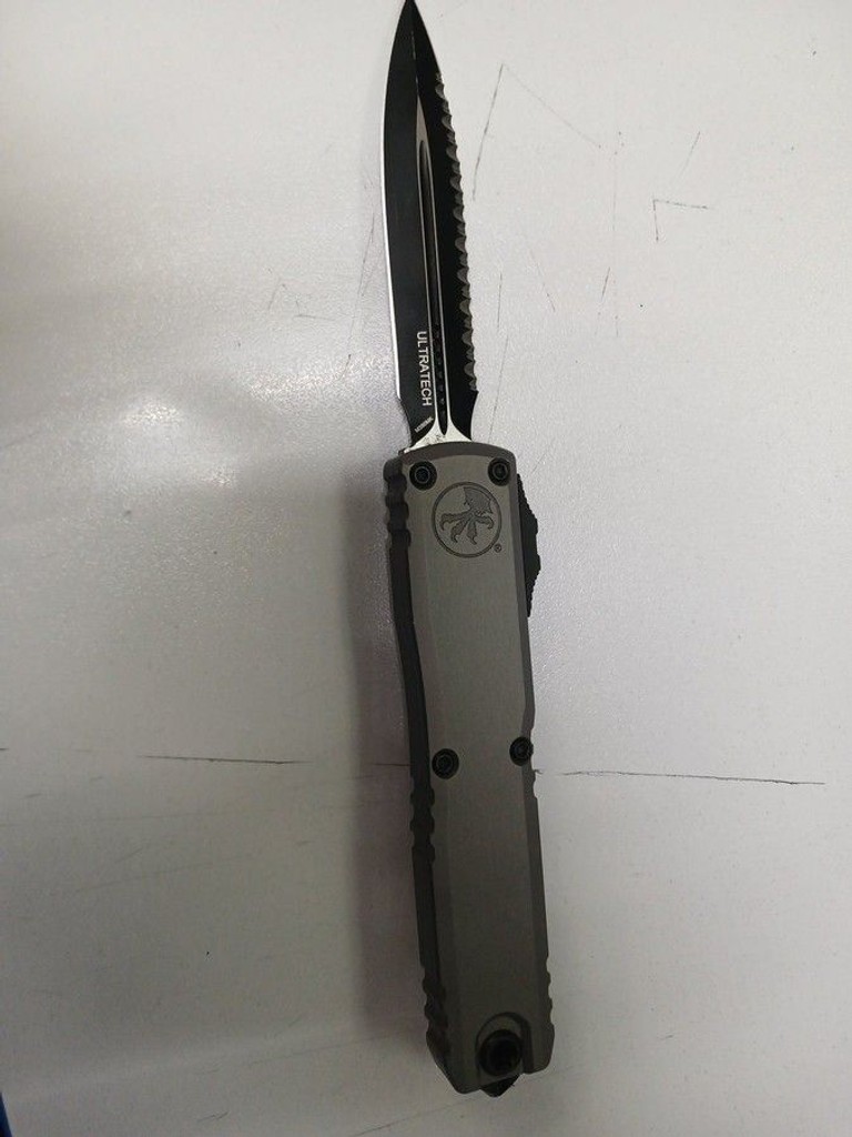 Купити Microtech Ultratech Gen III ZBP Double Edge BB Serrated Natural Clear (1122-3NC) Б/У