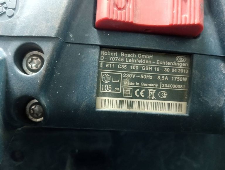 Bosch gsh 16-30 Код:01-200331109. Изображение 8