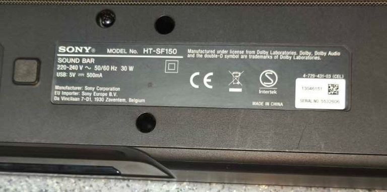 Объявление Sony ht-sf150 Б/У