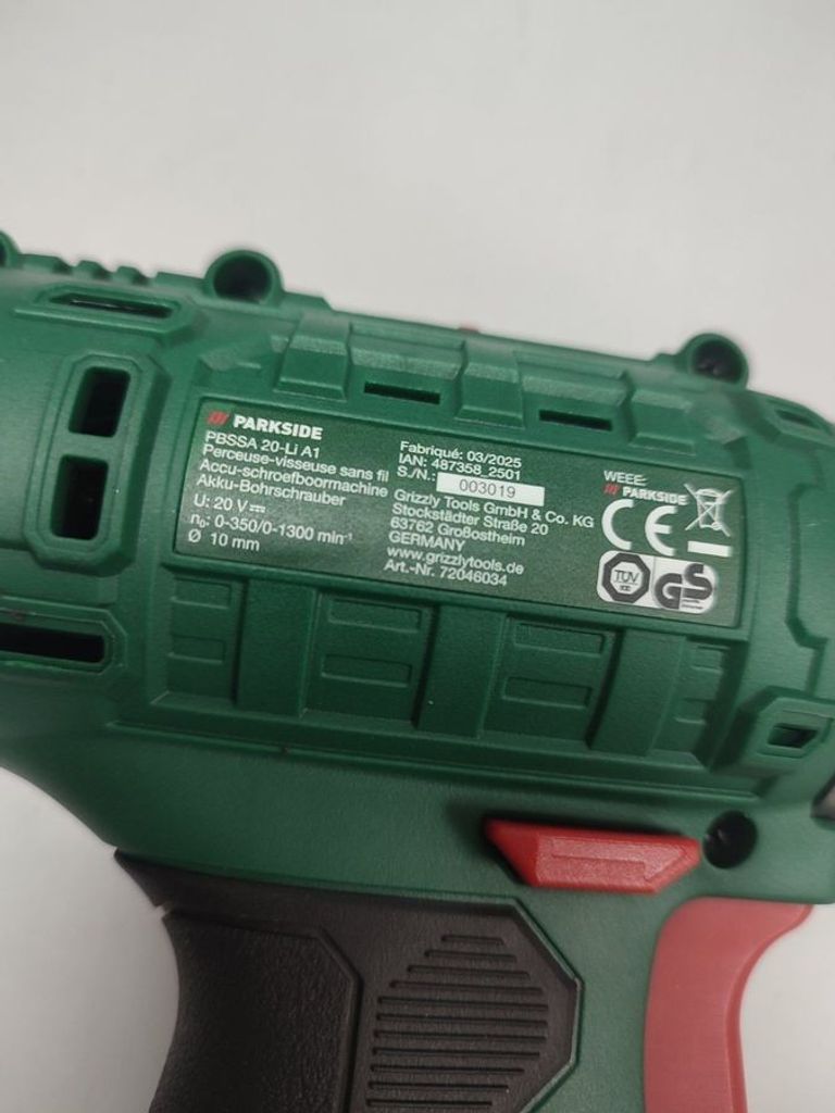 Оголошення Parkside pbsa 20-li a1 Б/У