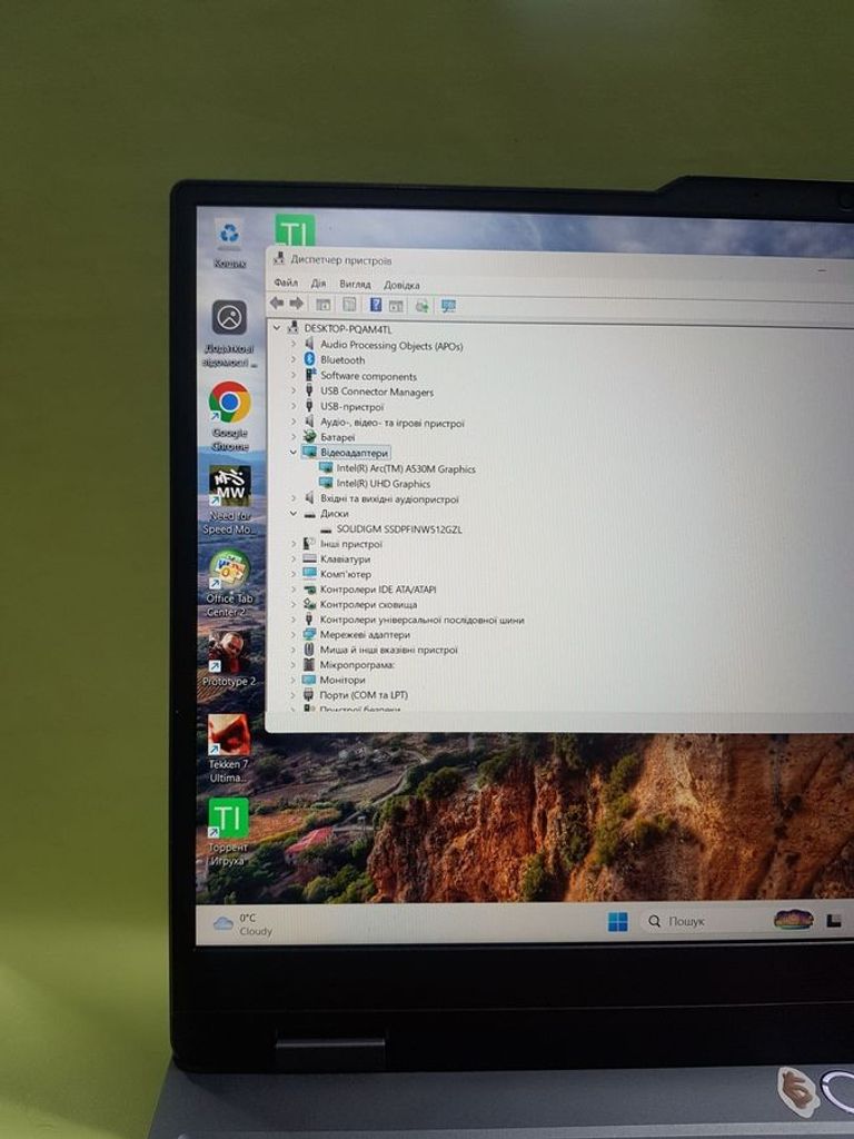 Lenovo 15/core i5-12450hx ddr5/16gb ddr5/hdd *відсутній/ssd 500 gb/arc a530m 4gb Код:01-200790273. Изображение 5