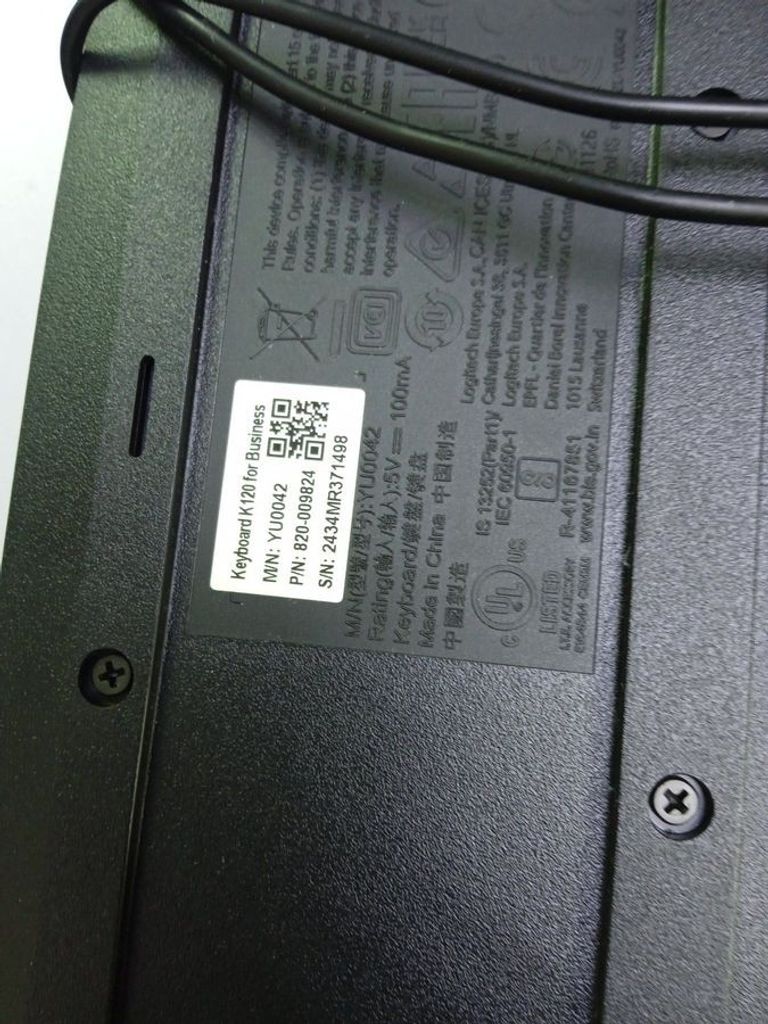 Объявление Logitech k120 Б/У