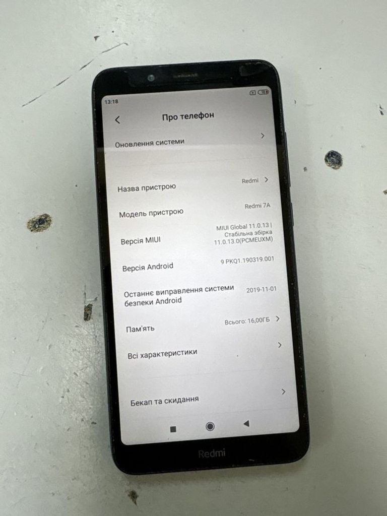 Оголошення Xiaomi xiaomi redmi 7a 2/16gb Б/У