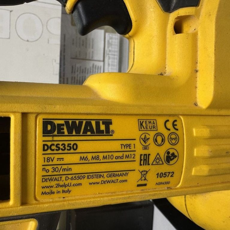 Оголошення Dewalt DCS350NT Б/У