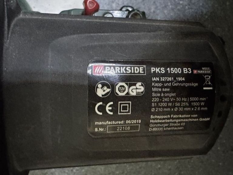 Объявление Parkside PKS 1500 B3 Б/У