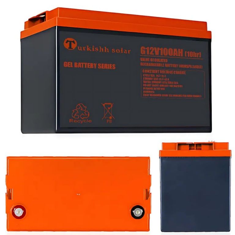 Купить Гелевий акумулятор BATTERY GEL Turkishh Solar 12V 100 Ah Б/У