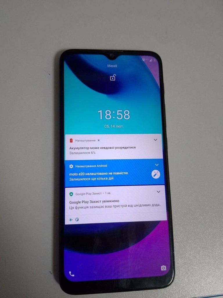 Купити Motorola moto e20 xt2155-6 2/32gb Б/У