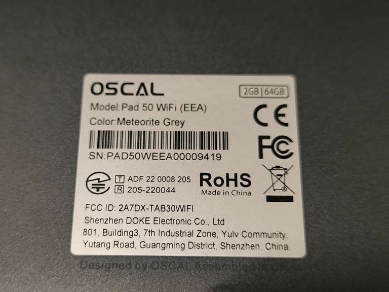 Дешиво Oscal Pad 50 2/64GB Wi-Fi Grey с ломбарда