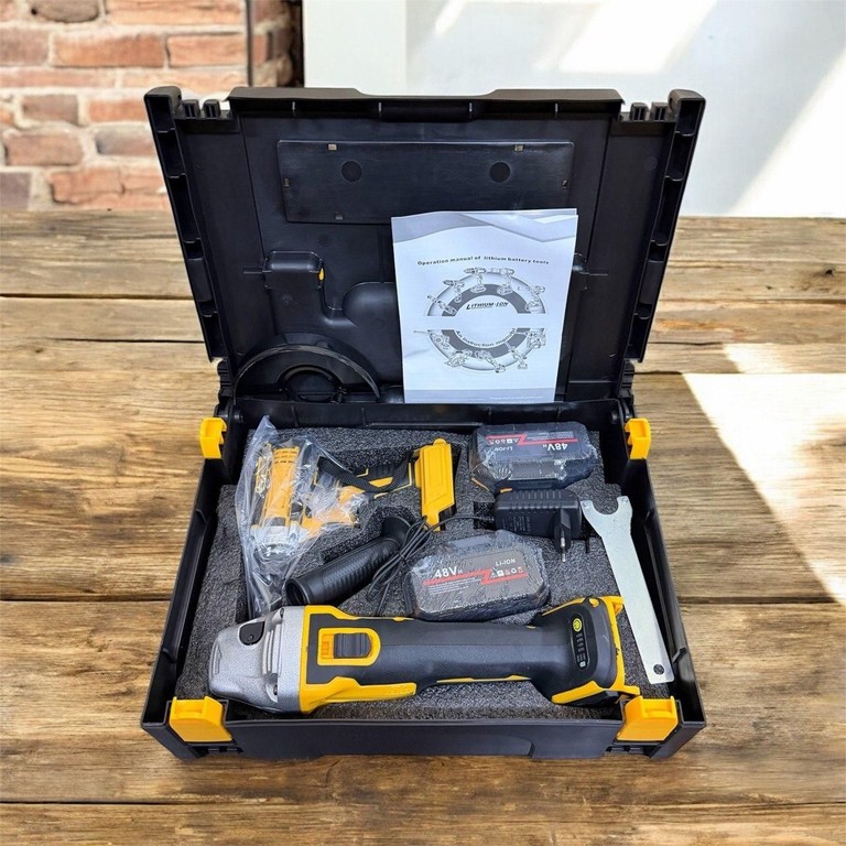 Купить Tool шуруповерт + болгарка 48V (2 акб) Жовтий Б/У