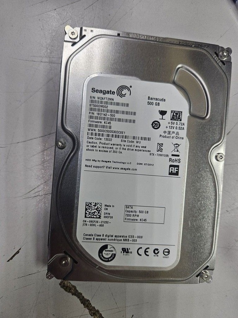 Купить Seagate barracuda 7200.12 st500dm002 500gb Б/У