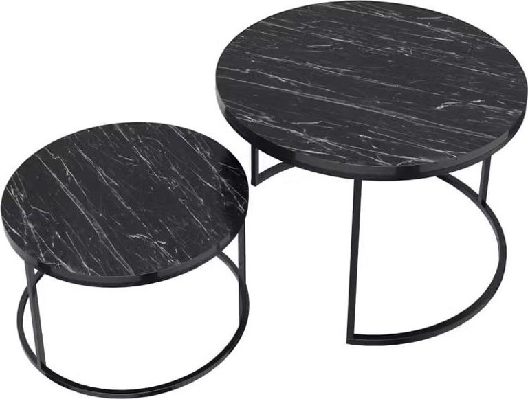 Interior table 50/70 см 2в1 Чорний Мармур Код:null. Изображение 5