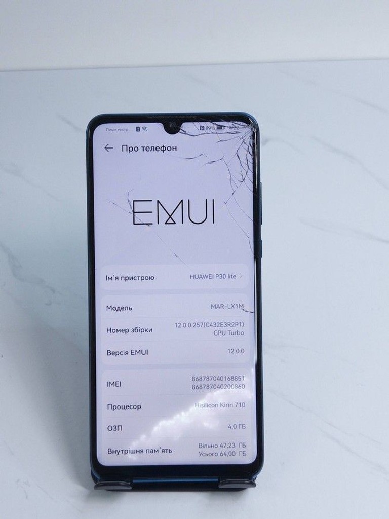Оголошення Huawei p30 lite 4/64gb Б/У
