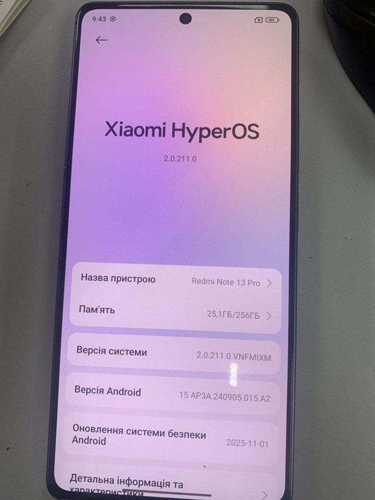 Оголошення Xiaomi redmi note 13 pro 4g 8/256gb Б/У