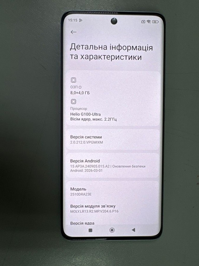 Дешиво Xiaomi Redmi Note 15 5G 8/256GB Midnight Black с ломбарда