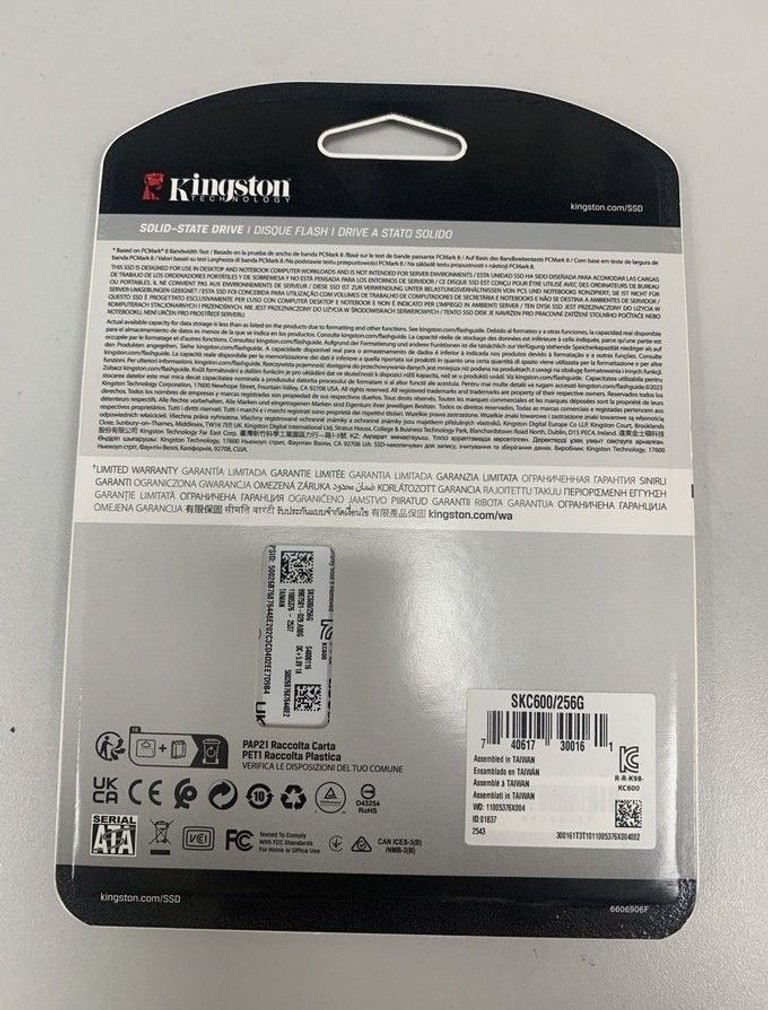 Оголошення Kingston kc600 256 gb Б/У