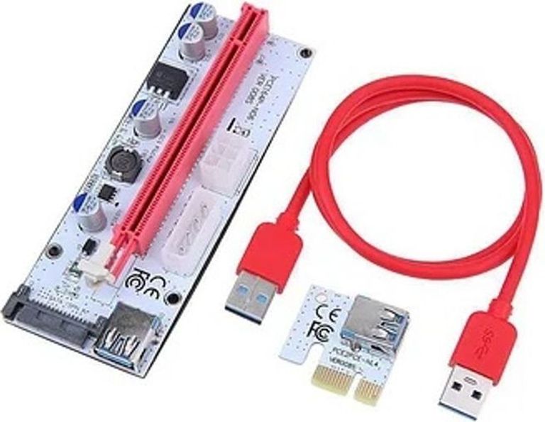 Купить 008s райзер pci-e usb3.0 майнінг 5 шт. Б/У