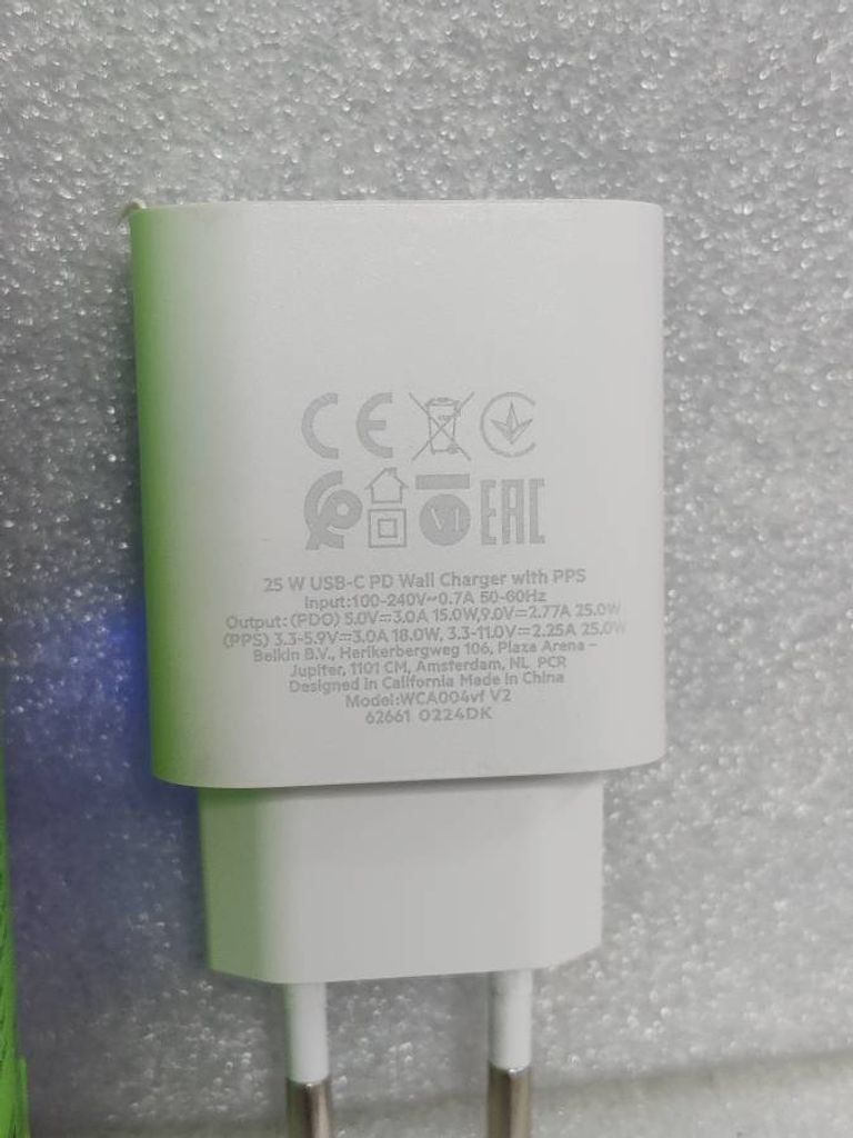 Belkin Home Charger USB-C GaN White (WCH002VFWH)